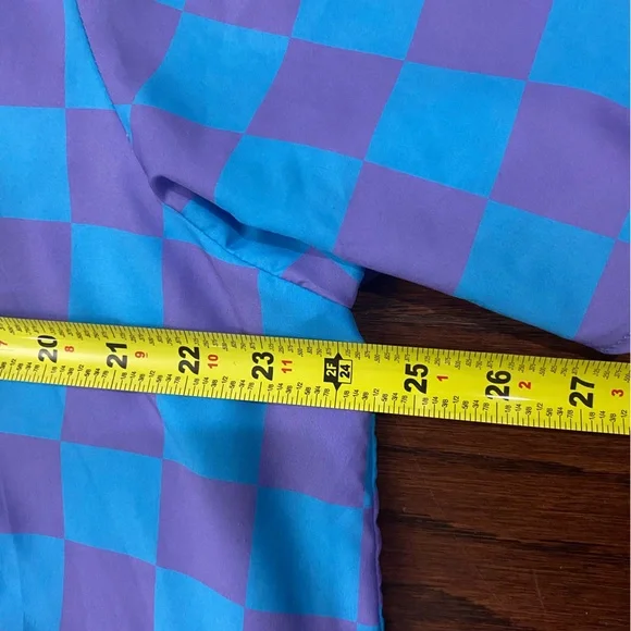 DRESSED IN LALA Never Too Much Oversized Maxi Dress Blue + Lilac Large Punk - Picture 13 of 16